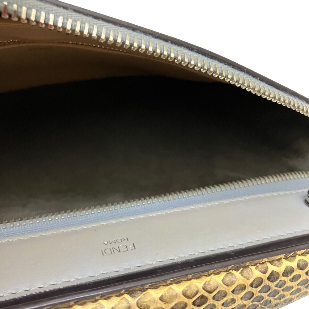 Fendi DotCom satchel bag Python Snake Shoulder Bag - image 9